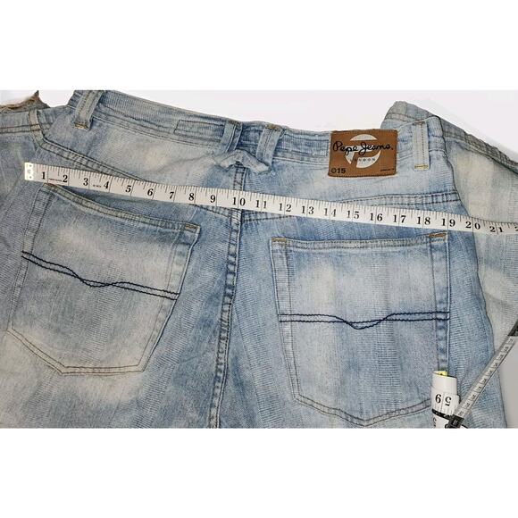 Vintage Pepe Jeans London 36x32 Baggy Distressed Hip Hop Wide Leg Street Rare! - Picture 5 of 11